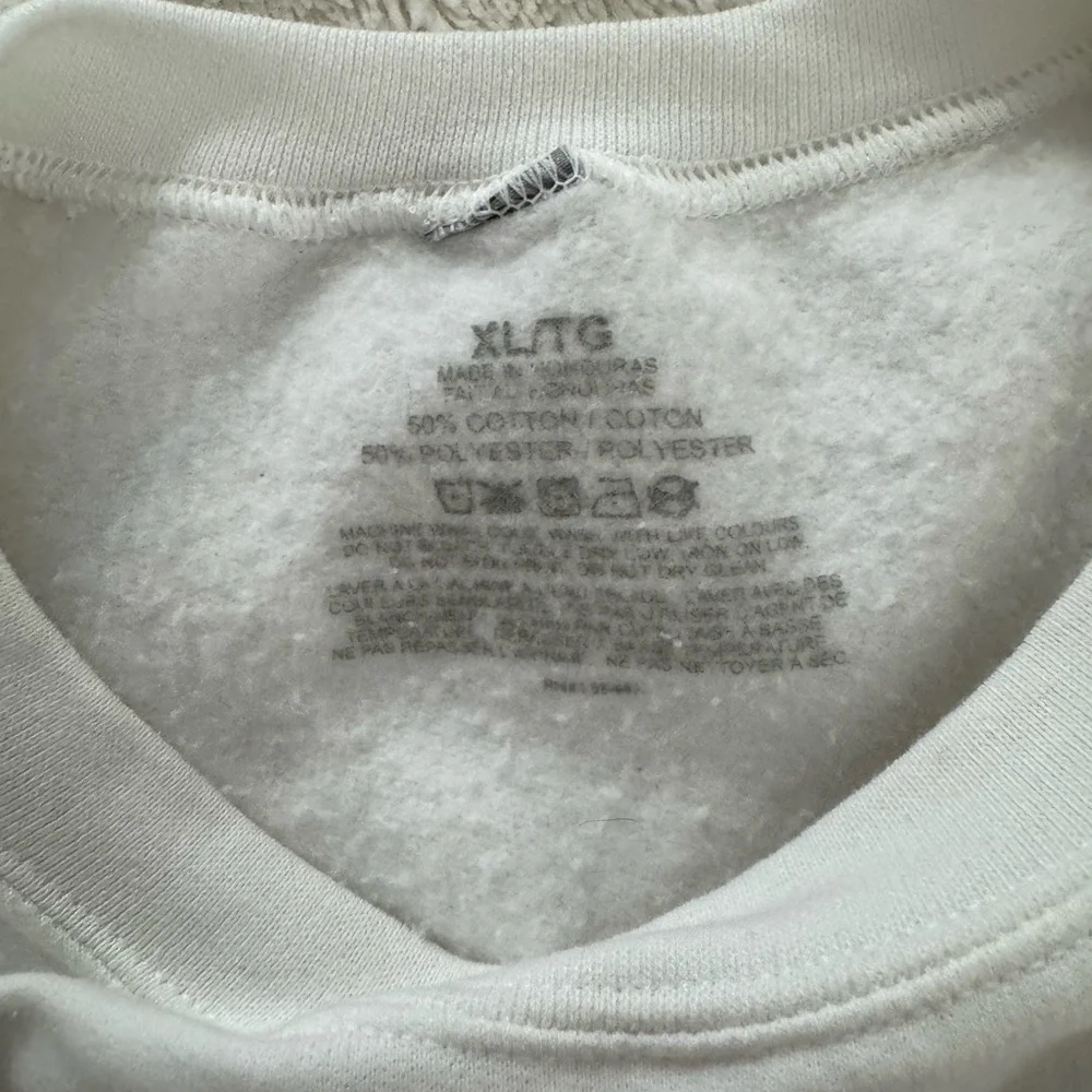 White Graphic Print Men's Sweater - Picture 2 of 2